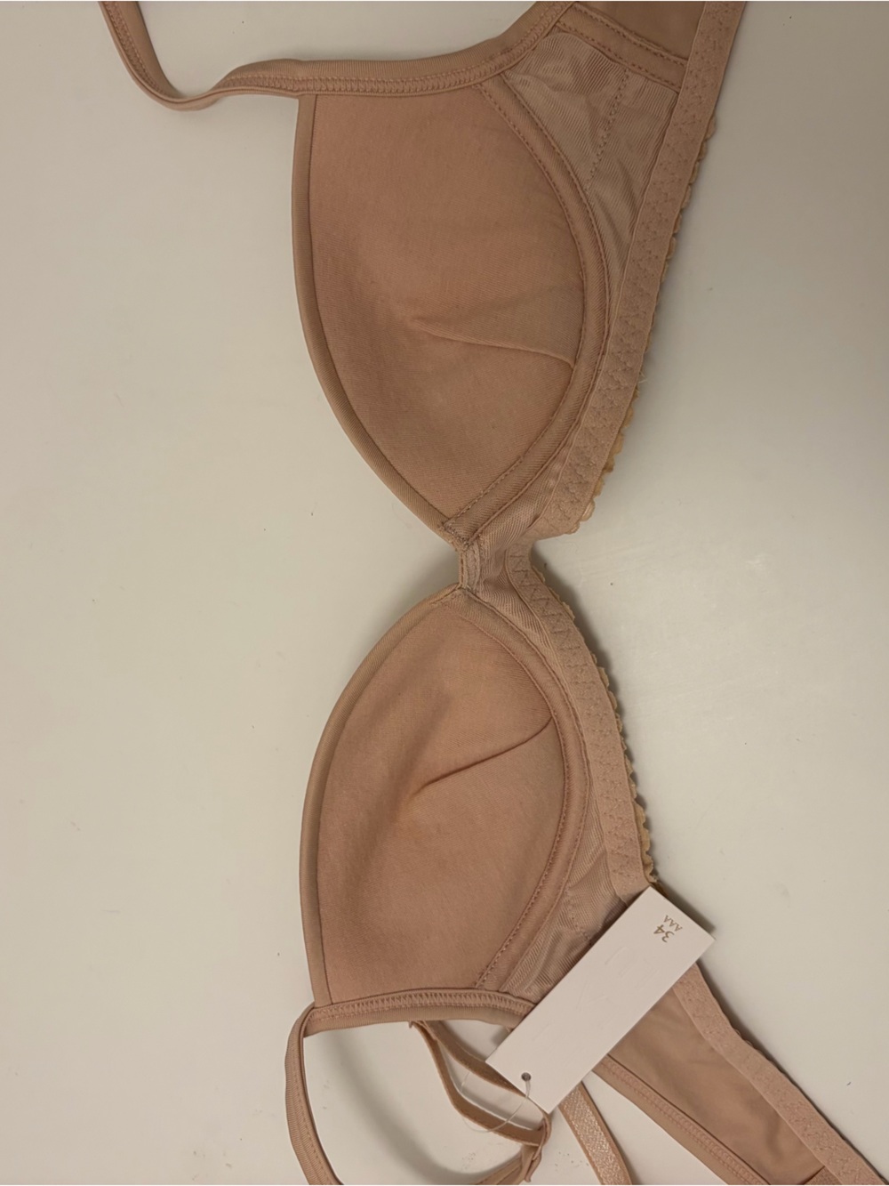 NWT Lulalu Zuri Beige Wirefree Push Up Bra Size 34AAA - Picture 6 of 6